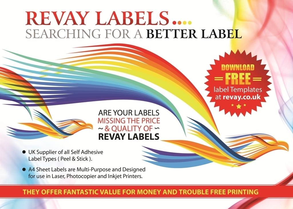 5 Sheets Gloss Clear Transparent InkJet printer labels 2 per page