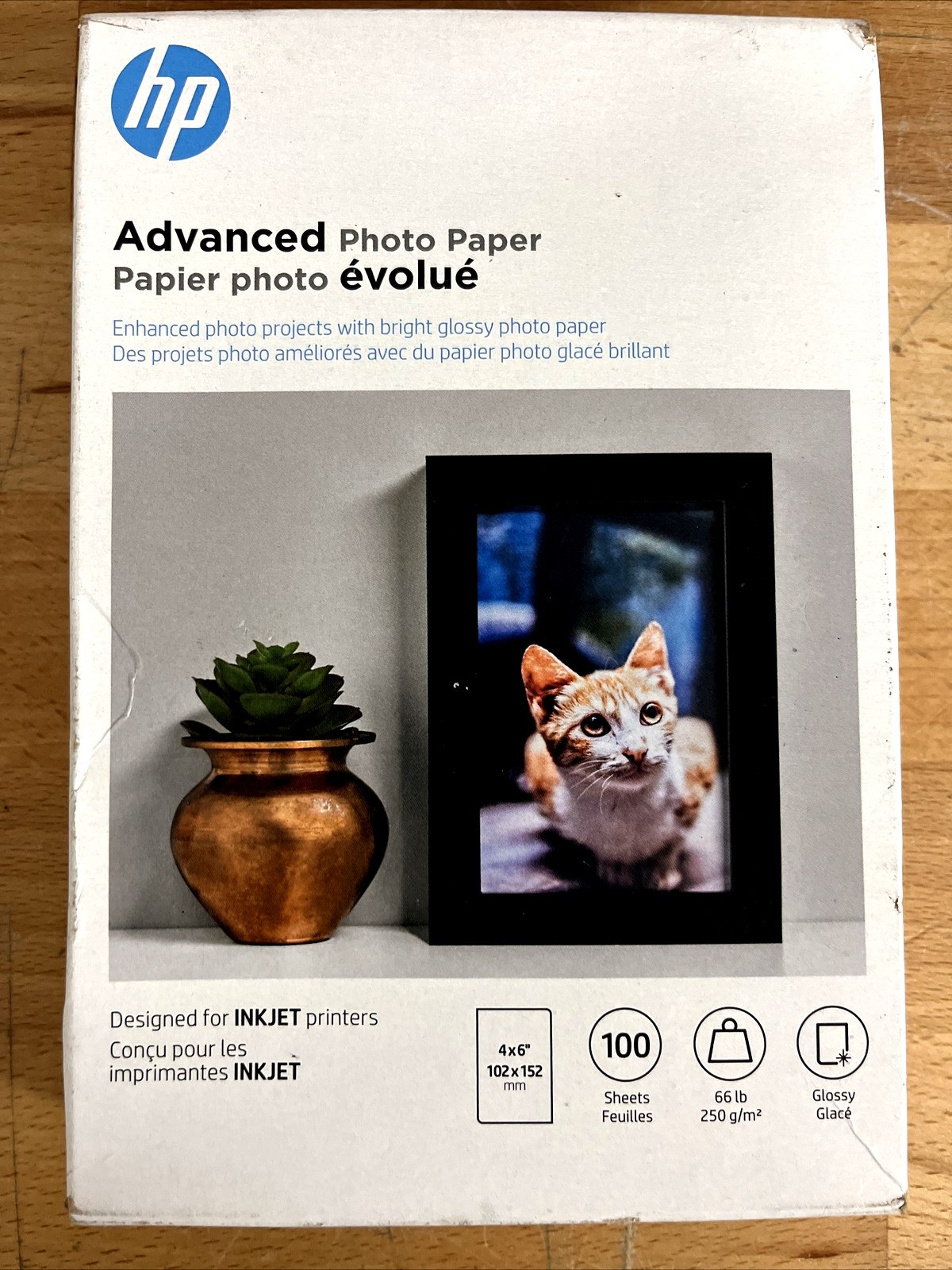 Hewlett Packard Q6638A 4 x 6 inch Glossy Printer Paper – 100 Sheets