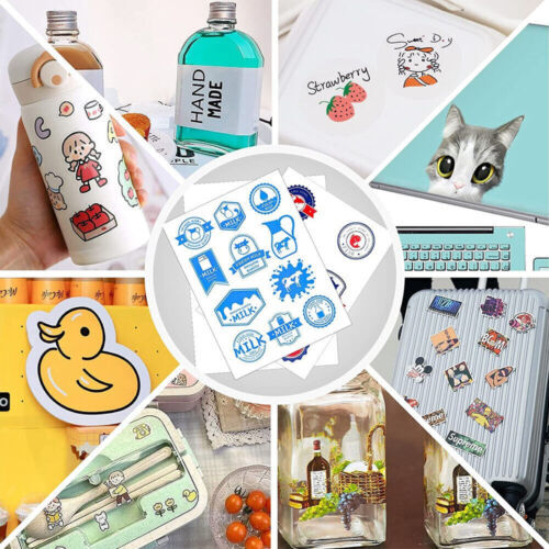 8.5″x11″Vinyl Sticker Paper Glossy Matte Clear Waterproof Printable Inkjet Laser