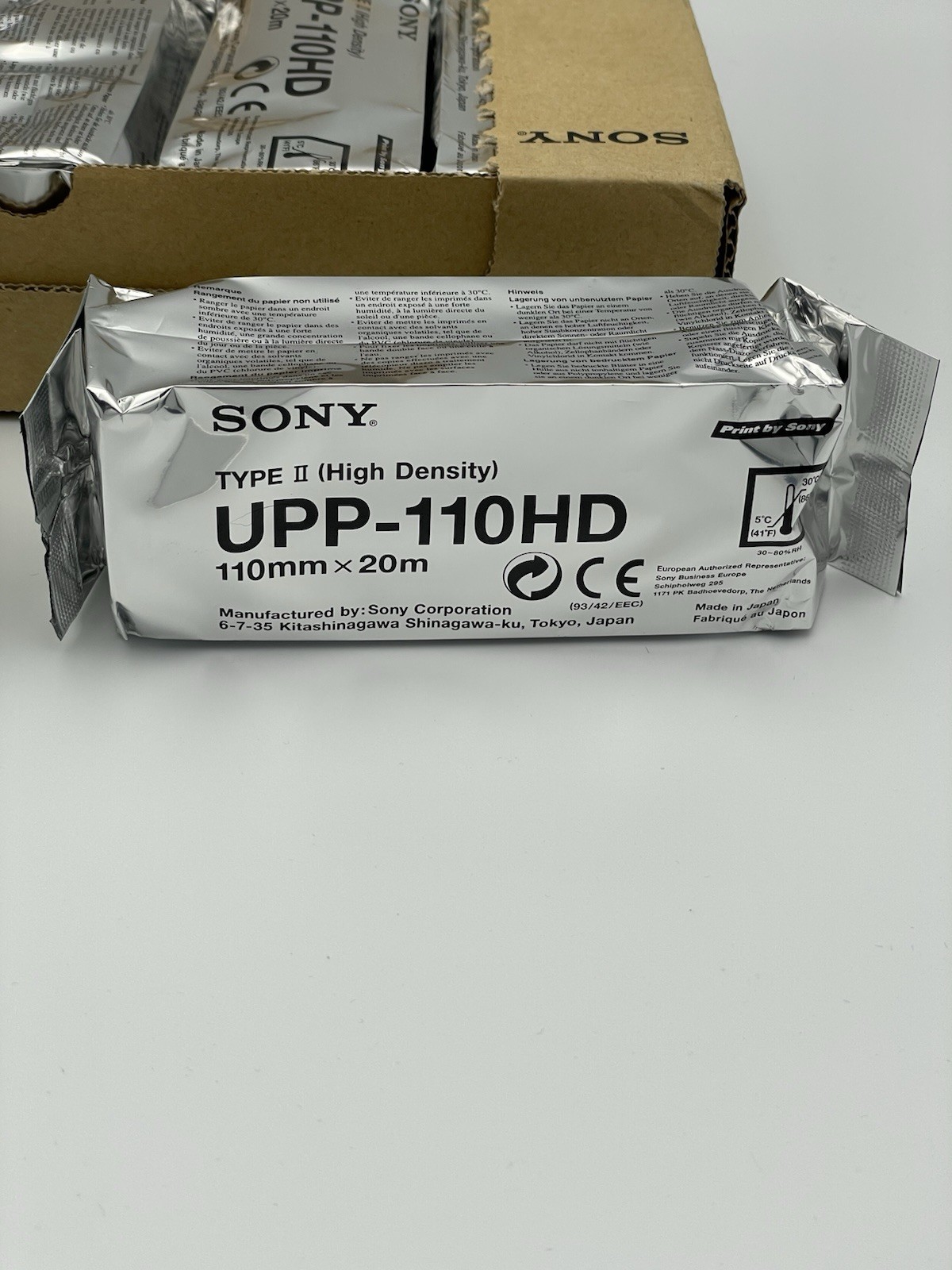 Sony UPP-110HD High Density Box Of 7 Brand new sealed Thermal Print Media