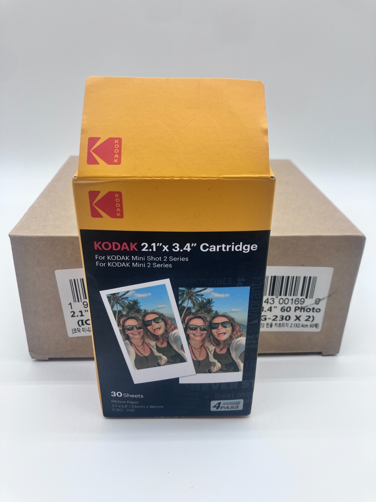 Kodak Instant Print 2.1 X 3.4 Cartridge 30 Sheet Ribbon Paper ICRG-230 5 Boxes