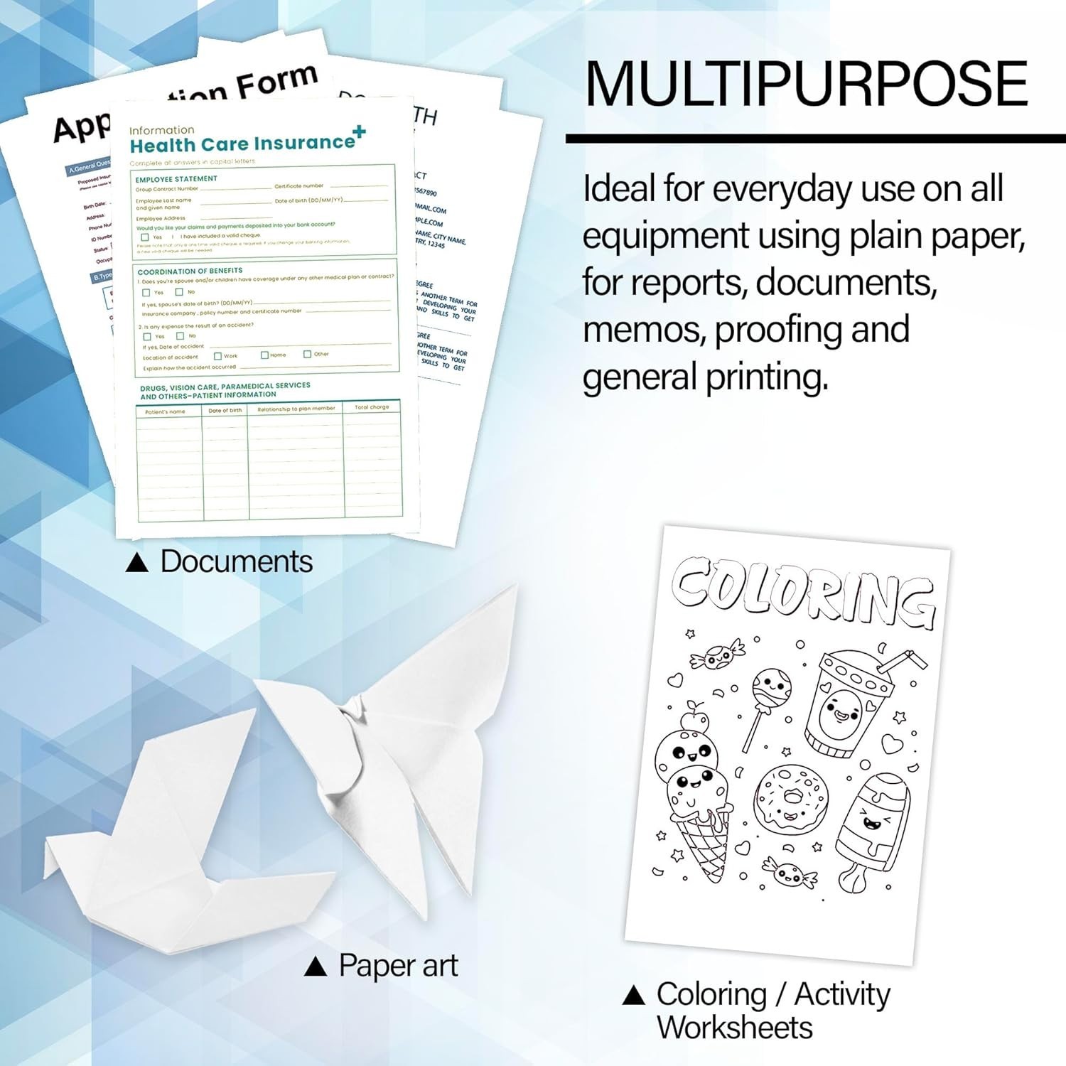 Crisp and Bright 8.5″ x 11″ Copy Paper – 20lb, 50 Sheets for Every Printing Need