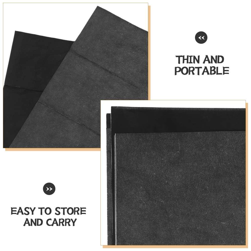2 Pcs Black Carbon Paper Papers for Tracing Calligraphy Transfer