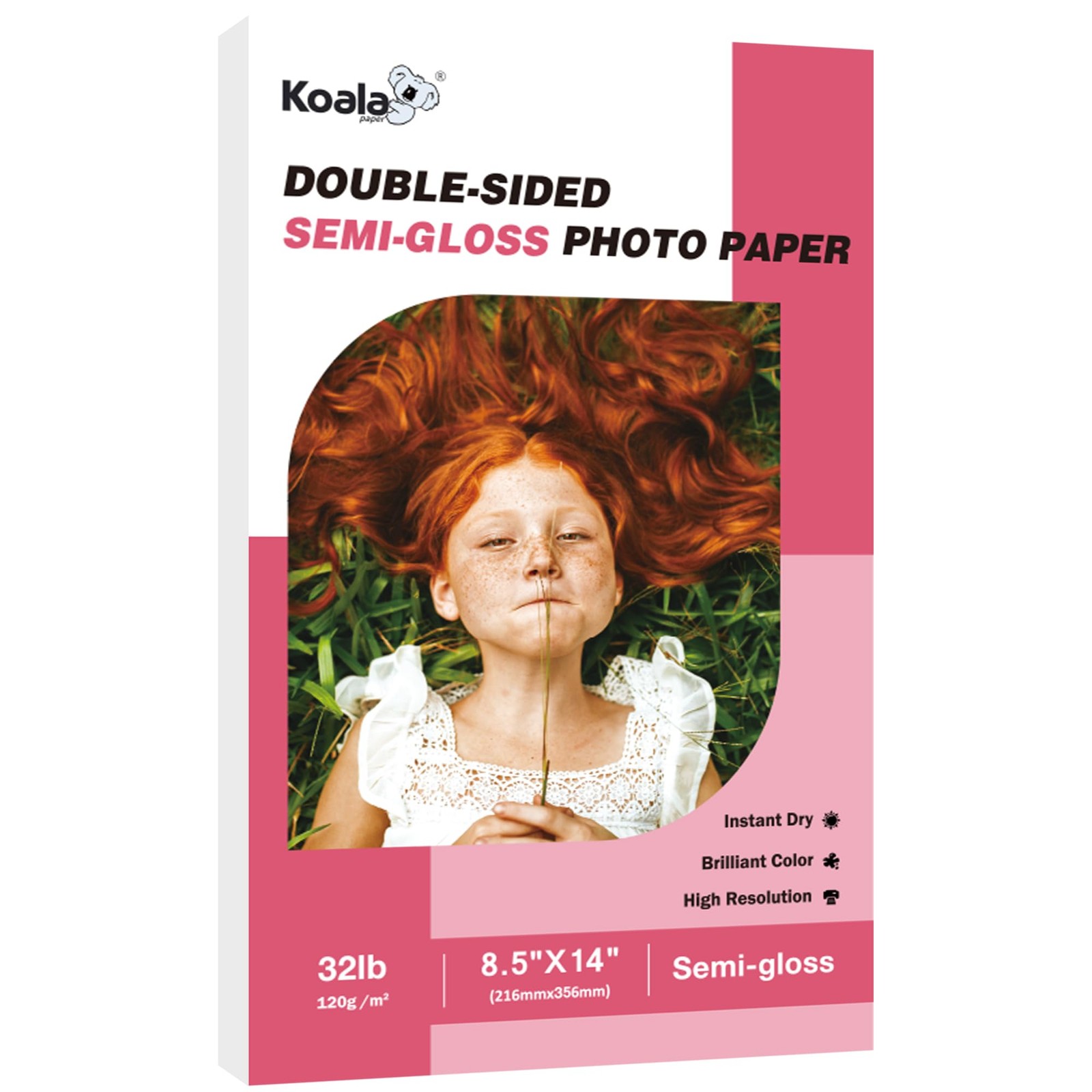 100 PCS Thin Double Sided SemiGloss Photo Paper 8.5×14 Inch Legal 32LB