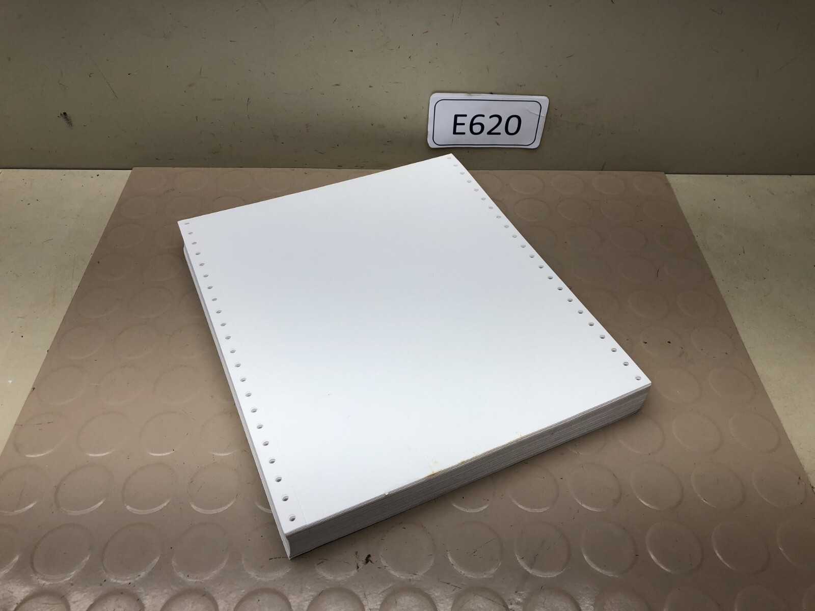 Vintage Continuous Tractor Feed Dot Matrix Printer Paper 9.5″ x 11″ 250 sheets