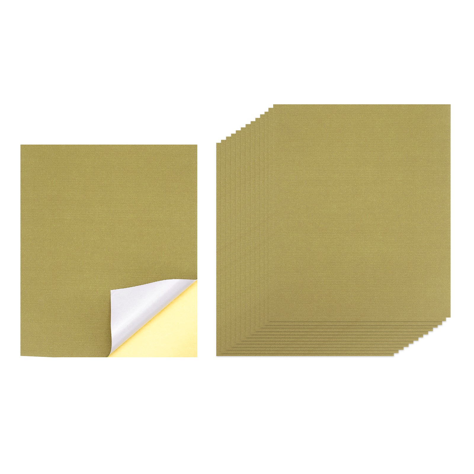 30 Sheets Printable Self Adhesive Sticker Paper for Inkjet Printer, Brown