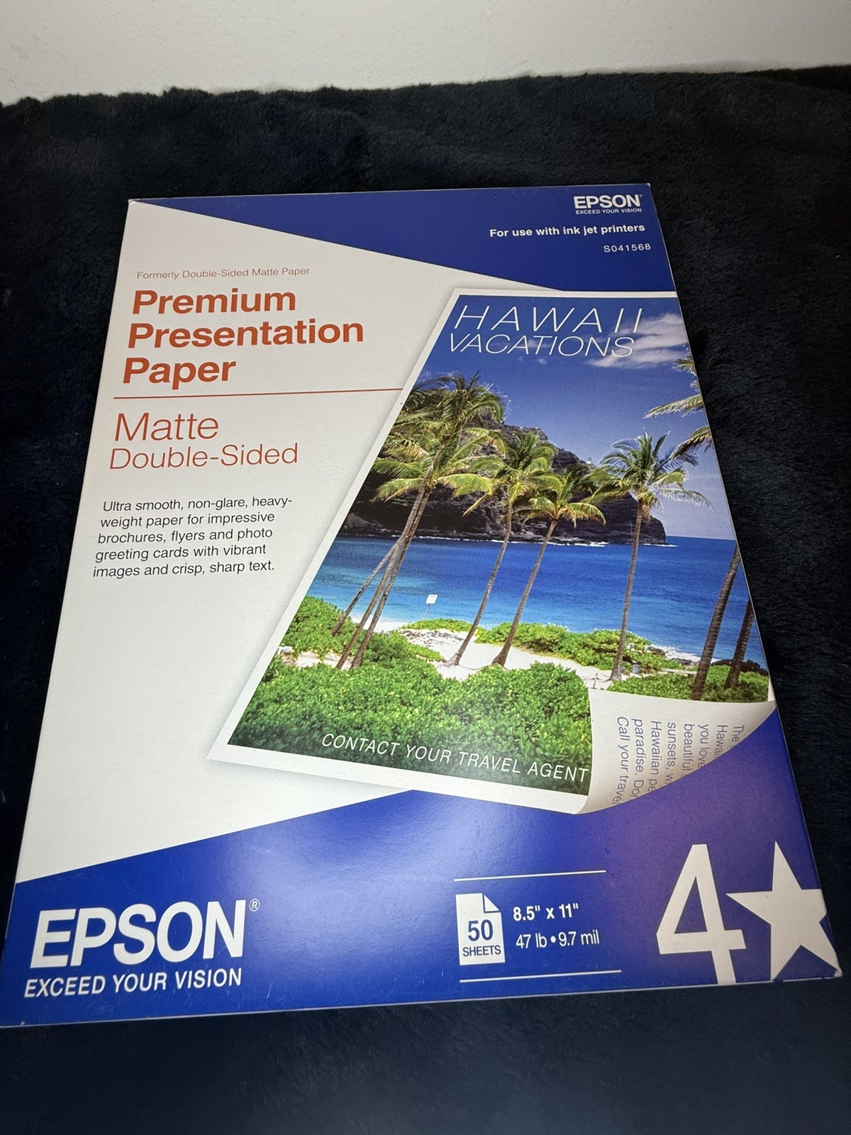 Epson S041257 Premium Presentation Inkjet Matte Paper 8.5×11″ 50 Sheets NEW x2