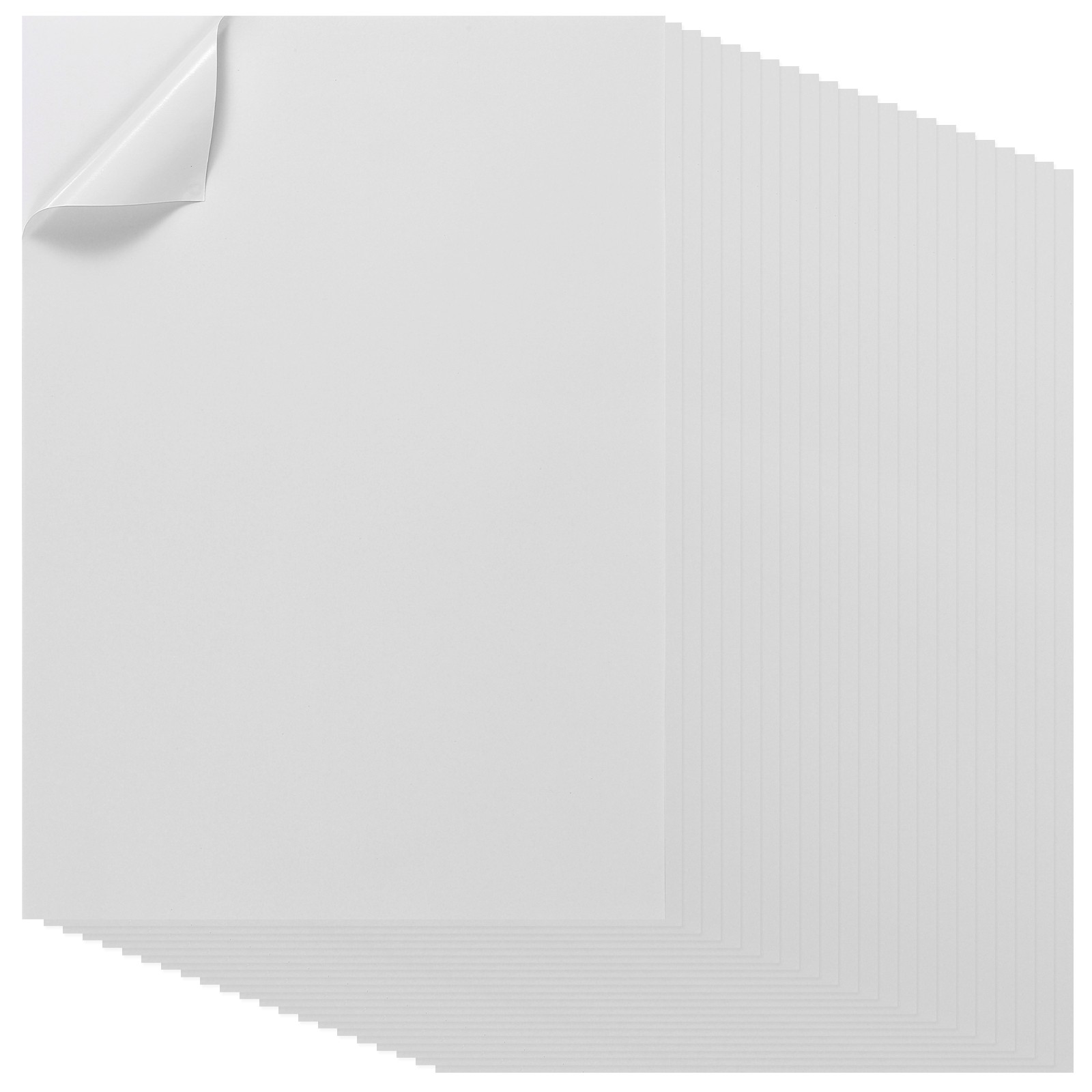 40Pcs Full Sheet Label Sticker Paper, A4 Shipping Labels, White