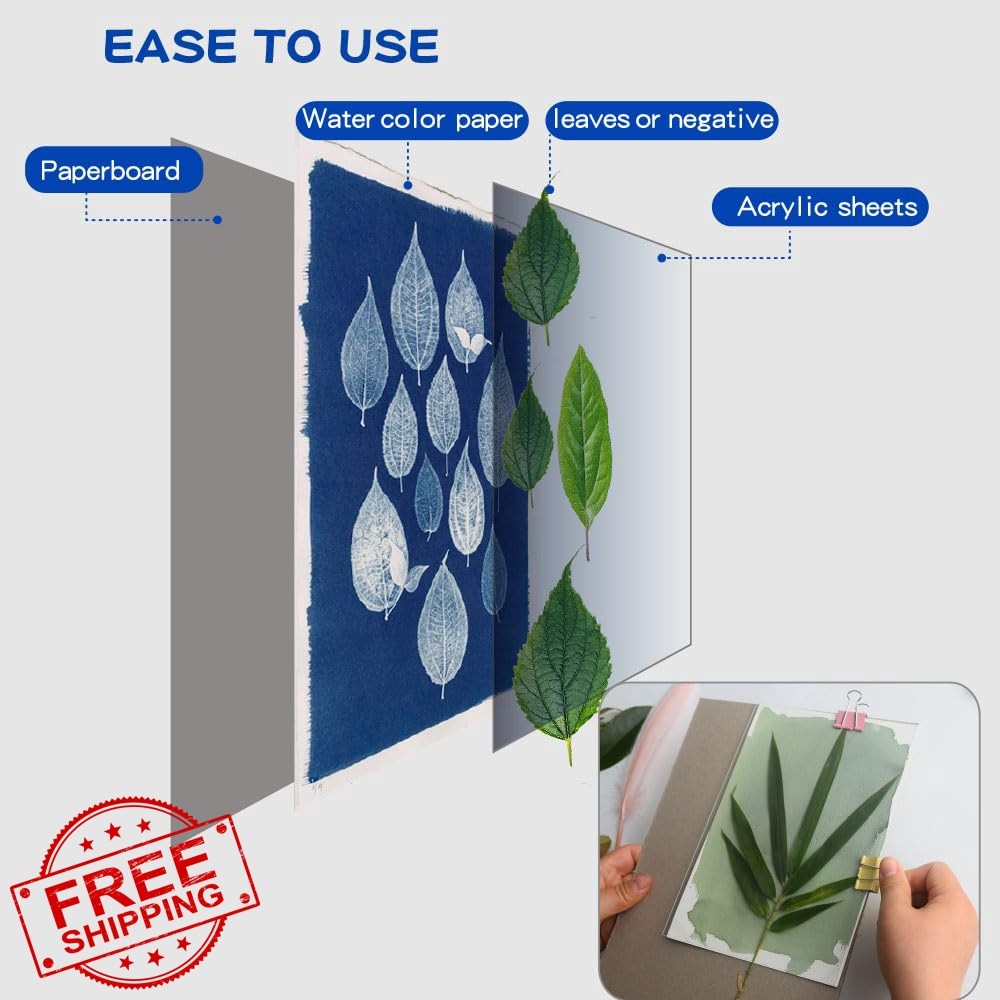 ACADOIT Sun Print Paper Cyanotype A5 20 Sheets