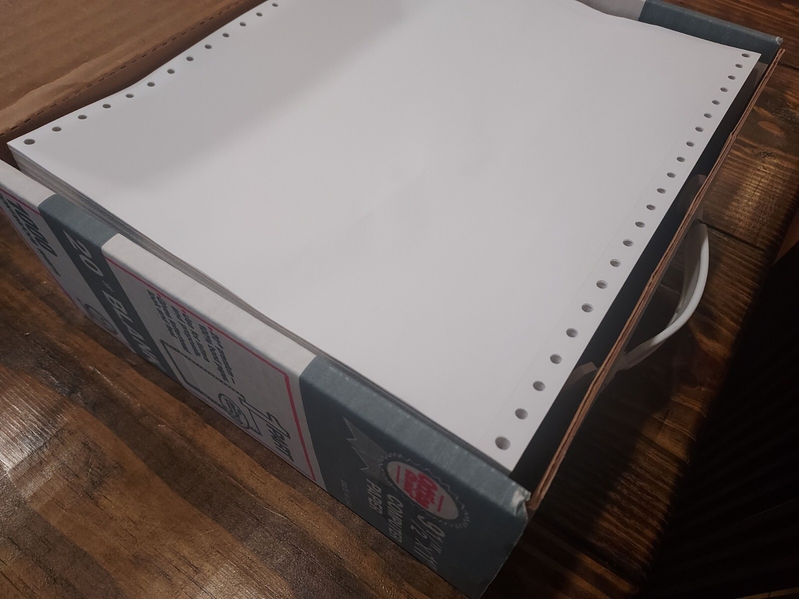 Office Choice 1000 Sheet Box Tractor Fed Clean Edge 9.5″ x 11″ Computer Paper