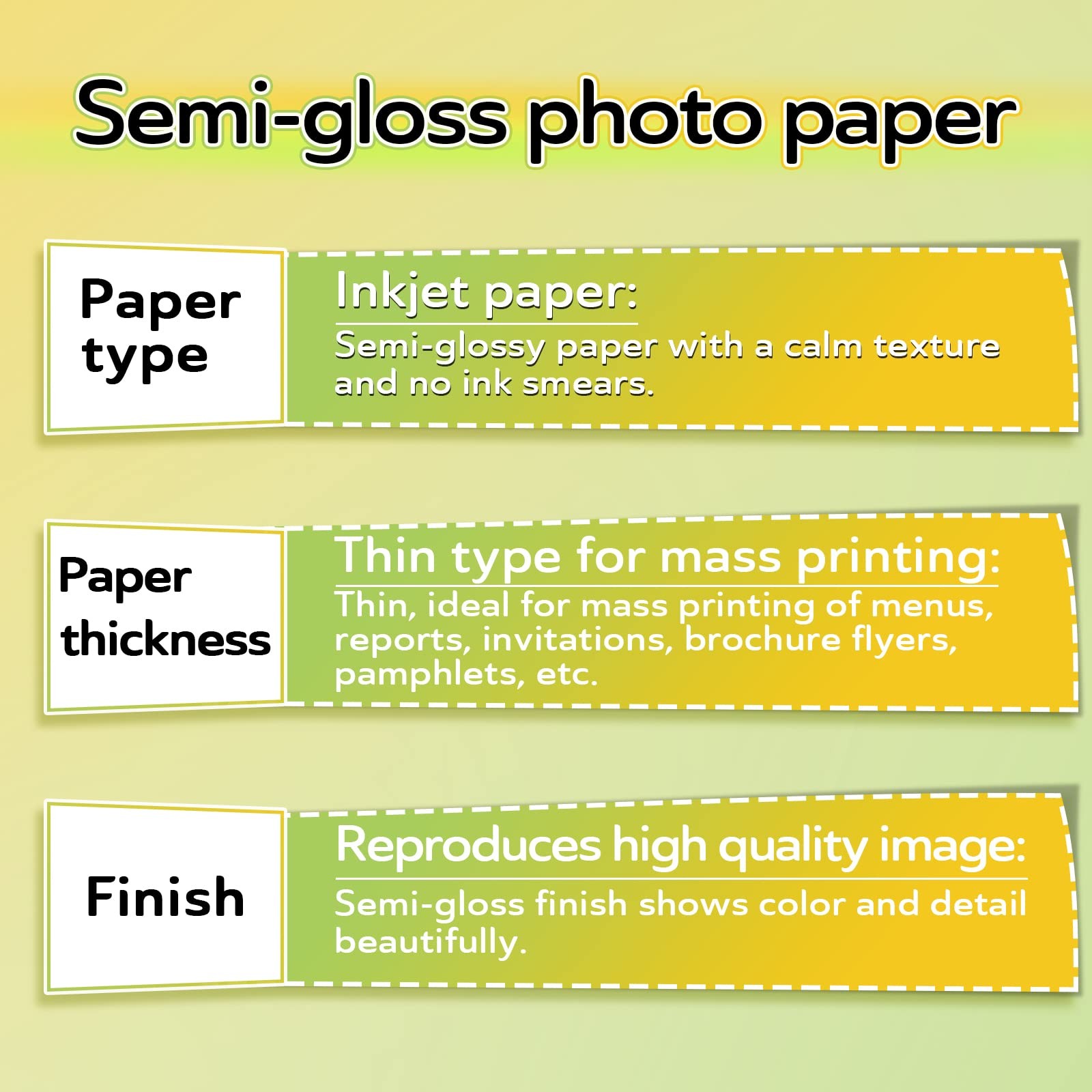 100 Sheets 8.5×11 Inch Koala Thin SemiGlossy Inkjet Photo Paper 6Mil 30LB