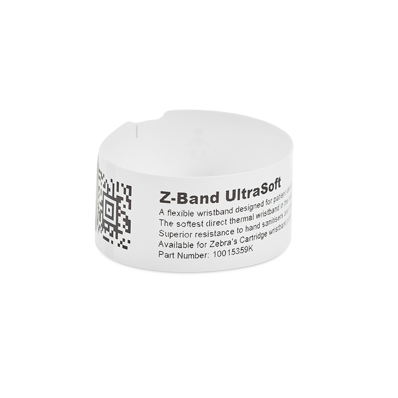 Zebra 1″ X 6″ Z-Band Ultrasoft Wristband Single Cartridge 10015358K-R