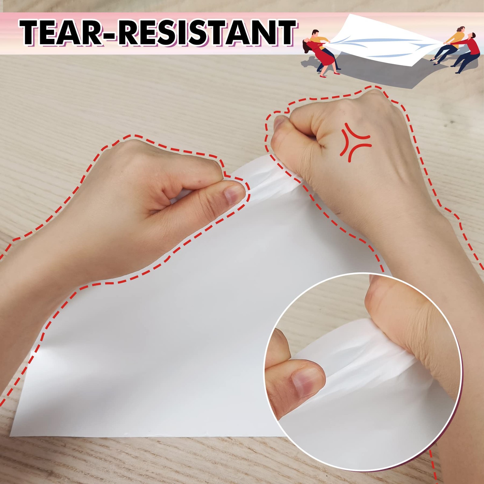 Printable Waterproof Paper for Inkjet Printer 8.5×11 In 30 Sheets Matte White…