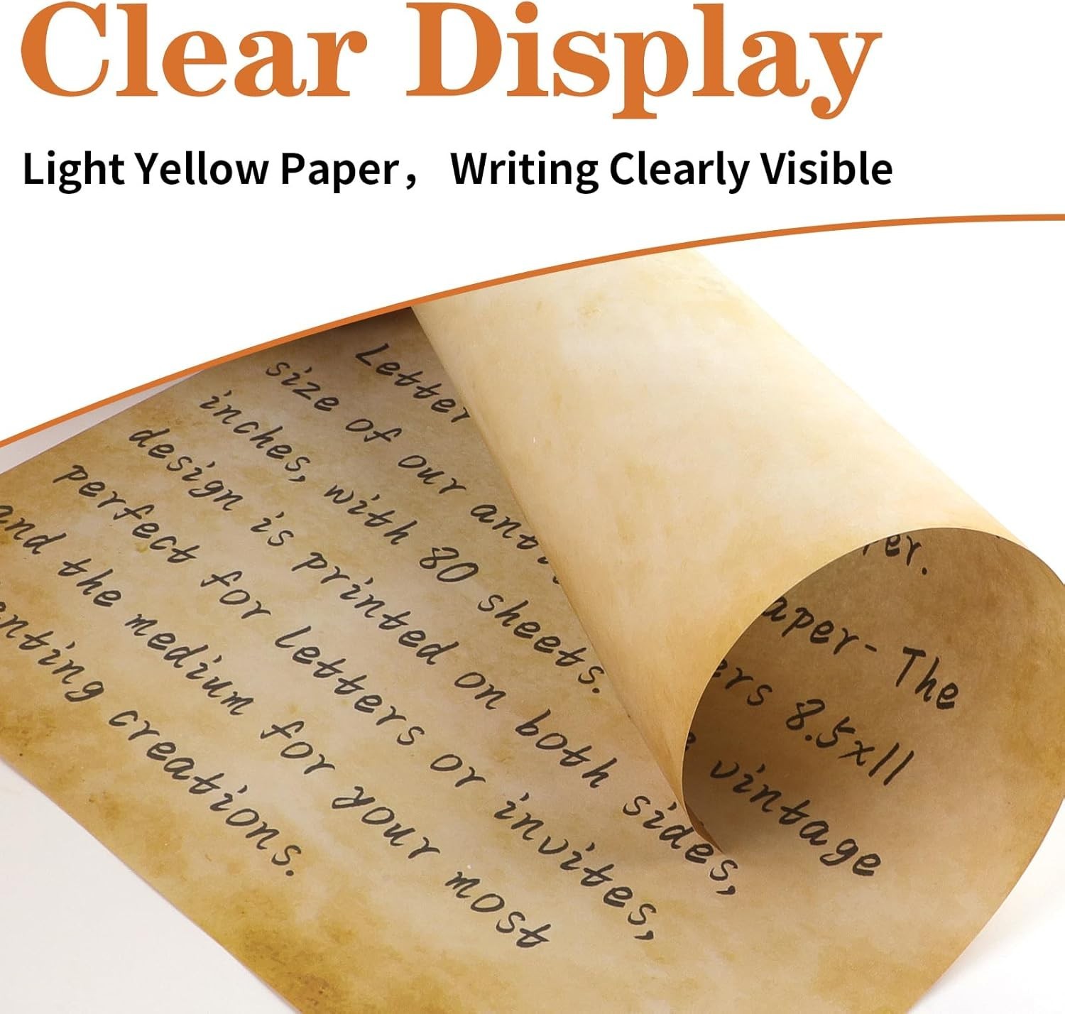 8.5″ x 11″ Double-Sided Vintage Paper – 80 Pack Decor for Writing & Scrapbooking