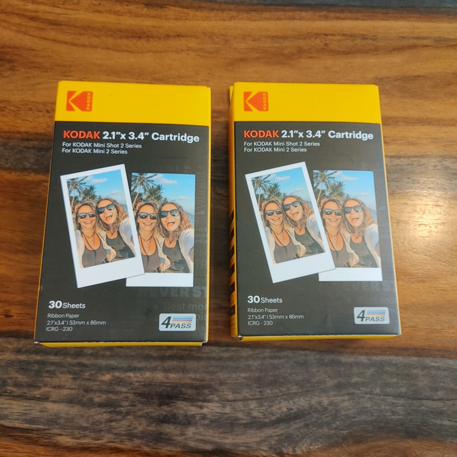 2 Pack- Kodak Instant Print 2.1″x 3.4″ Cartridge 60 Sheets Total – ICRG – 230