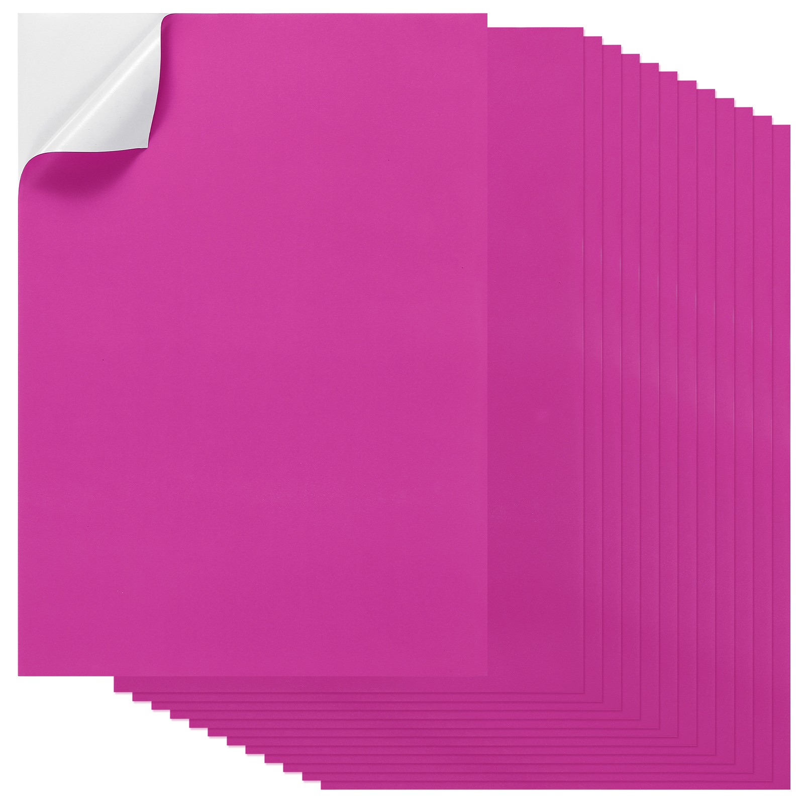 20Pcs Full Sheet Label Sticker Paper, A4 Shipping Labels, Dark Pink