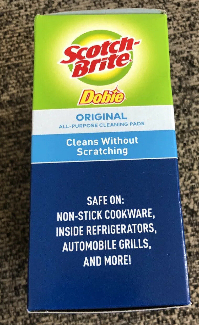 NEW! SCOTCH-BRITE Dobie Cleaning Pad 3-Pack! 723-2F Free Shipping