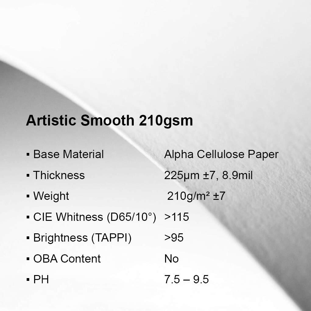 DURICO Artistic Smooth 210GSM Textured Surface Fineart Digital Inkjet Photo P…