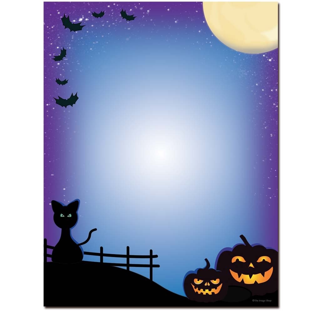All Hallows’ Eve Halloween Letterhead Laser & Inkjet Printer Paper, 100 pack