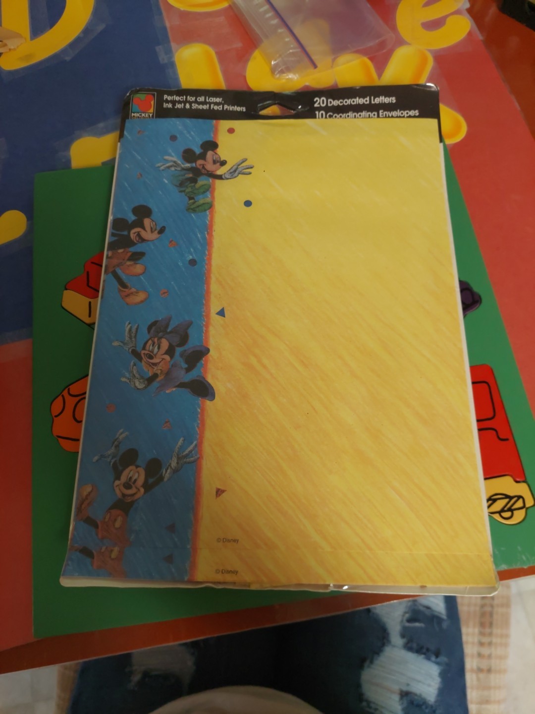 Sealed Set of Disney Computer Letter Paper – Stationary – Mickey Mouse