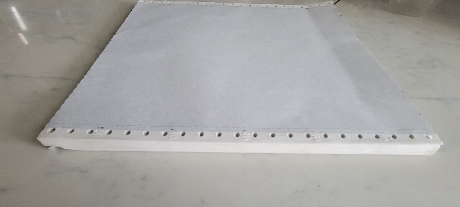Vintage ~ Continuous Feed Paper Dot Matrix Computer ~ 33 Sheets ~ 3 part carbon