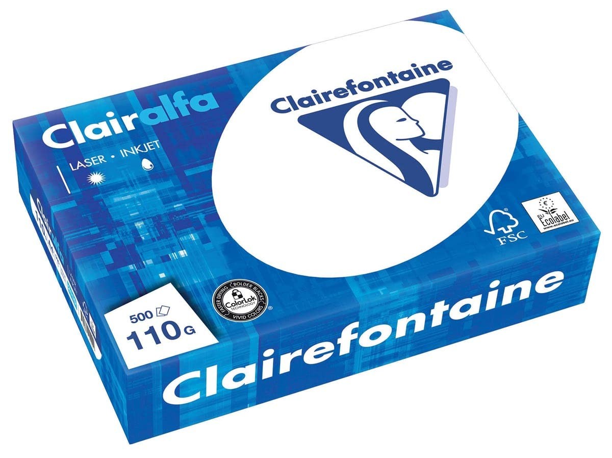 Clairalfa multifunction paper, DIN A4, 110 gsm, extra white