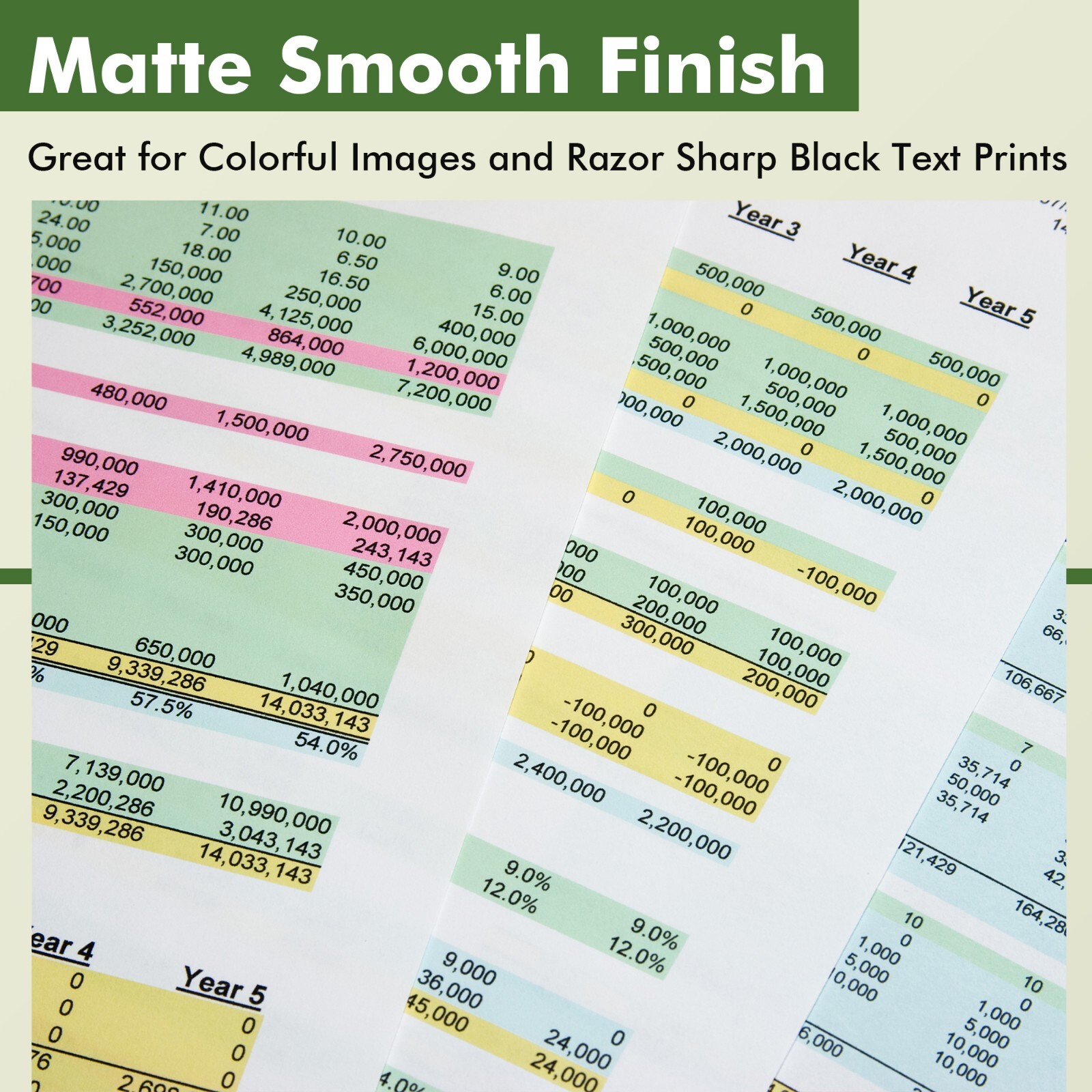 220 Sheets Koala Double Sided Matte Photo Printer Paper 13×19 32 lb Thin Inkjet