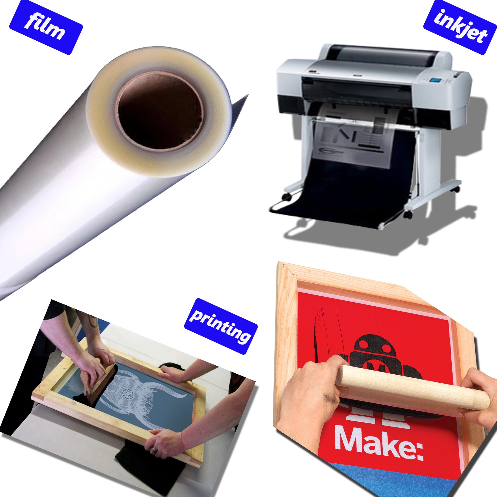 Waterproof Inkjet Screen Printing Milky Transparency Film Paper 30″x100ft