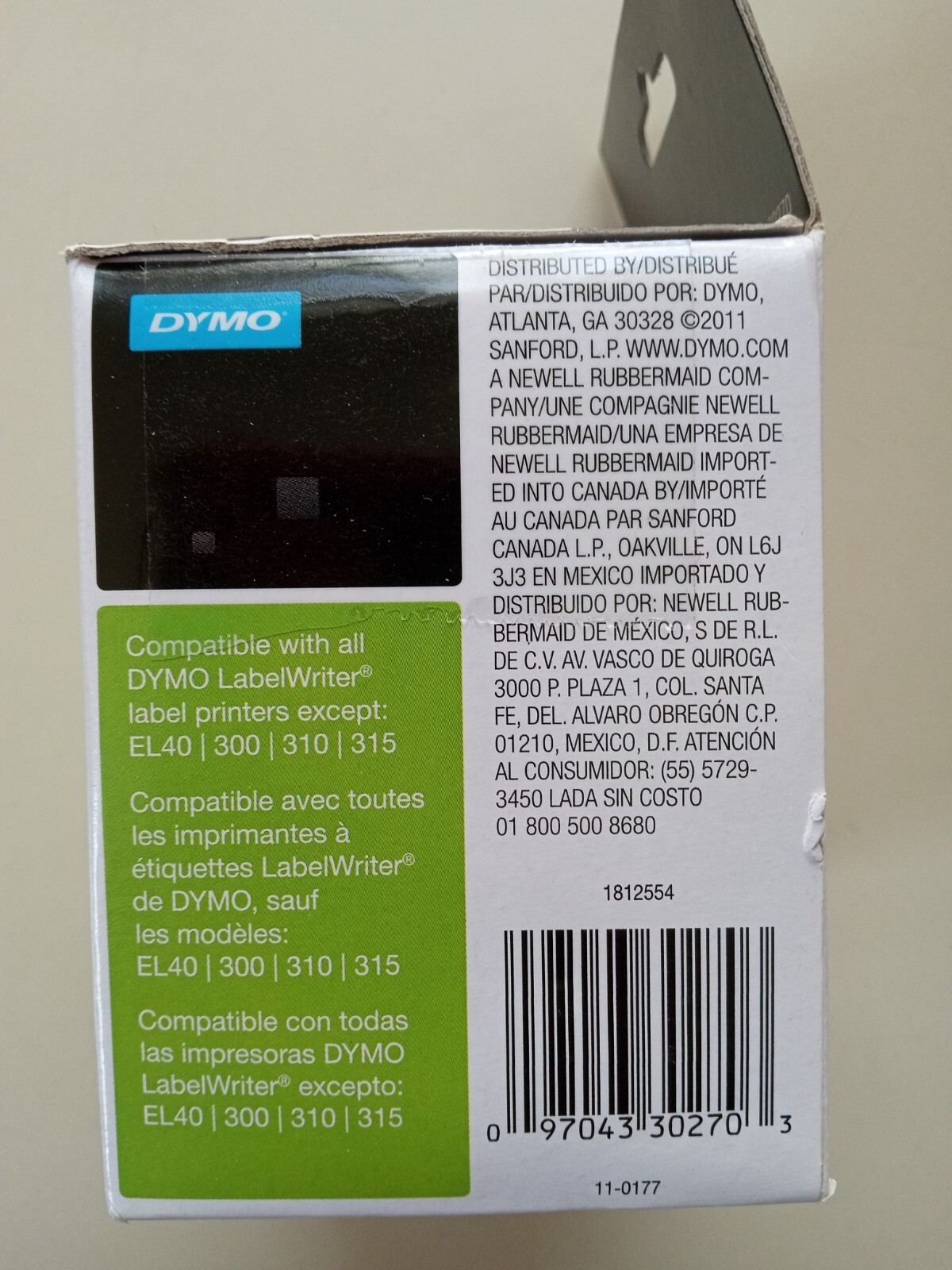 DYMO LabelWriter Continuous-Roll Receipt Paper 2-1/4″ x 300 White 30270