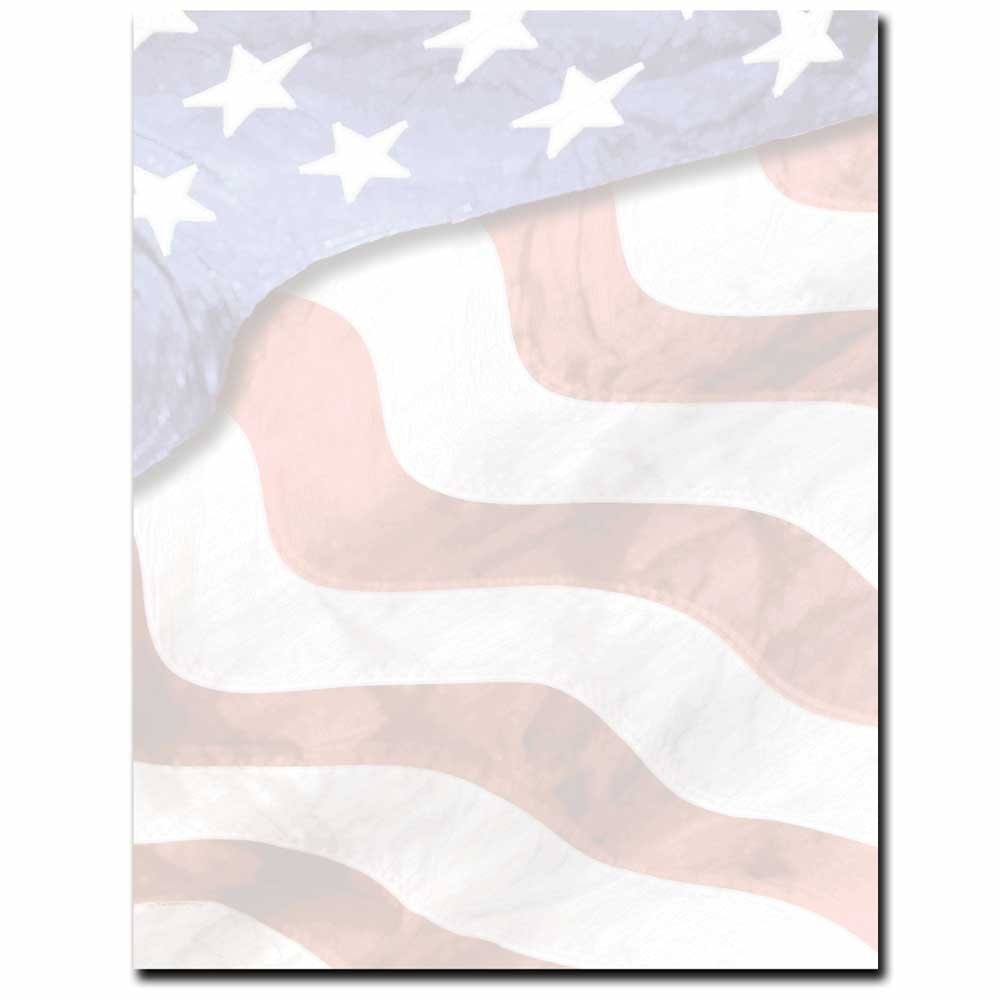 100 PCS Grand Old Flag Letterhead Laser Inkjet Printer Paper Document