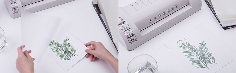 Thermal Laminating Pouches 8.9 x 11.4, 5 Mil Thickness, Crystal Clear Finish,
