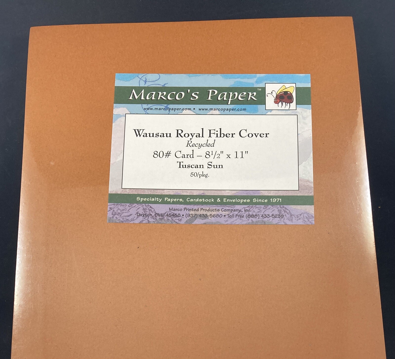 Royal Fiber Cover Paper 80#, 8.5″ x 11″ sheets-50 Sheets