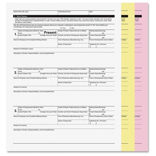 Pm Company 59105 Carbonless Paper 8.5×11 20lb 3-Part 835 Sets