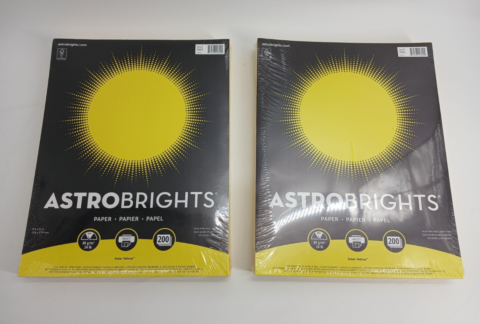 (Lot Of 2) Yellow Paper Multi-use Packs Of 200 Each