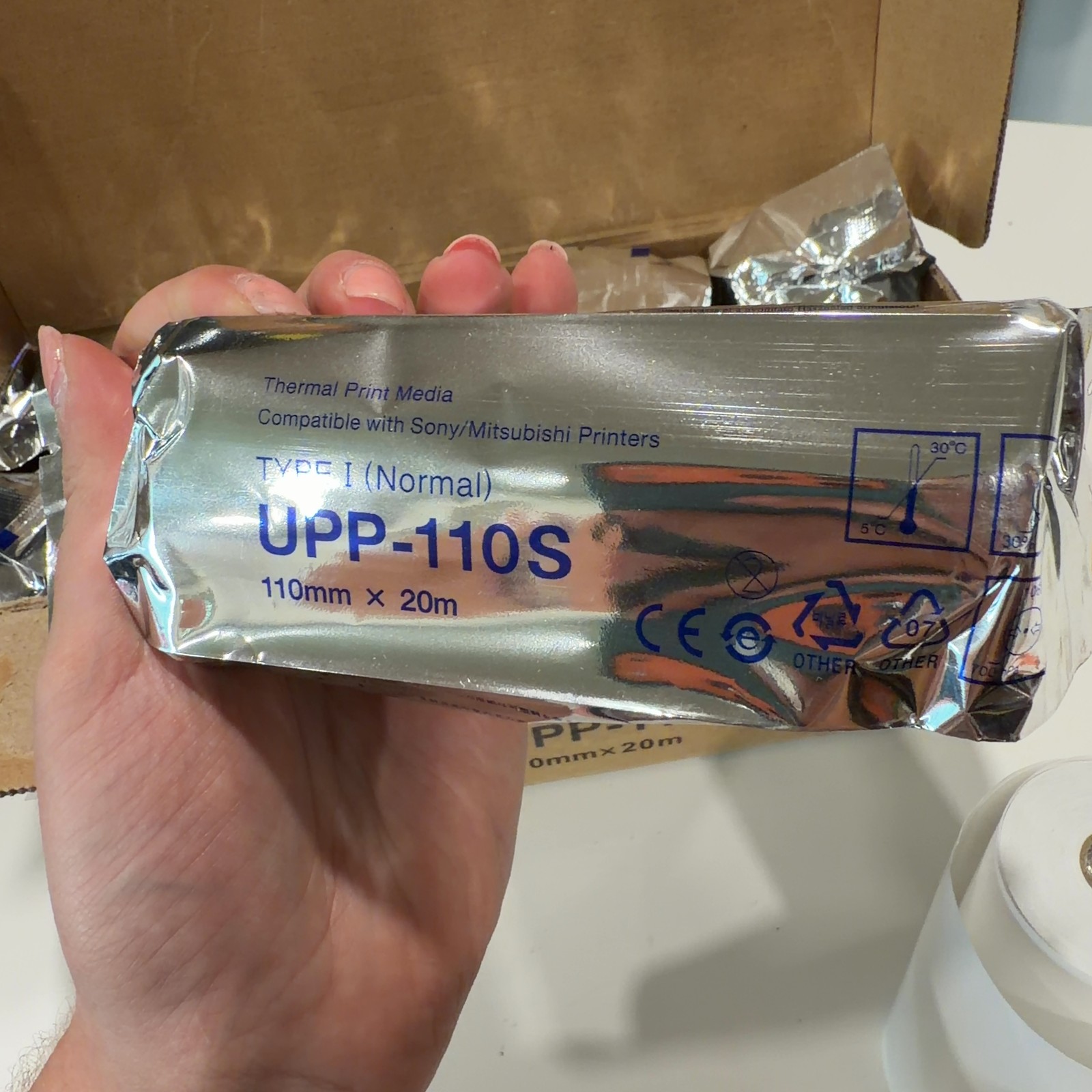 110mm Ultrasound Thermal Print Film 10 Rolls Compatible for Ultrasound Systems