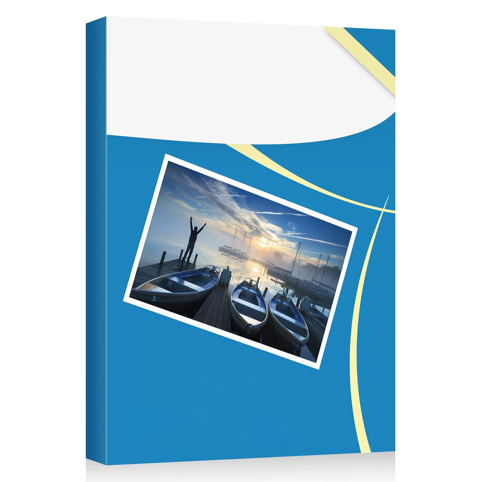 Letter Size Glossy Paper 100 Sheets for Dye Ink Printer 135gsm, White