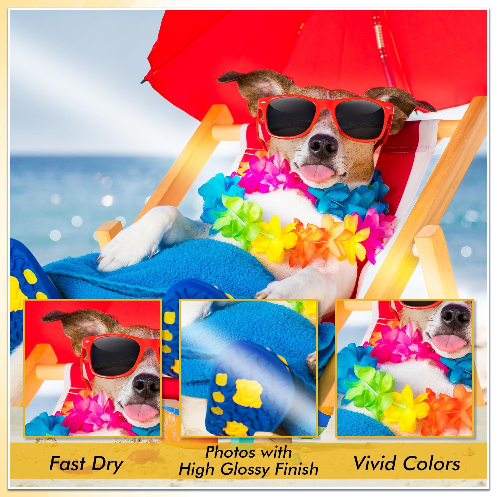 100 PCS Koala Glossy Thin Photo Paper 8.5×14 Inch Legal Size 36lb Inkjet Dye