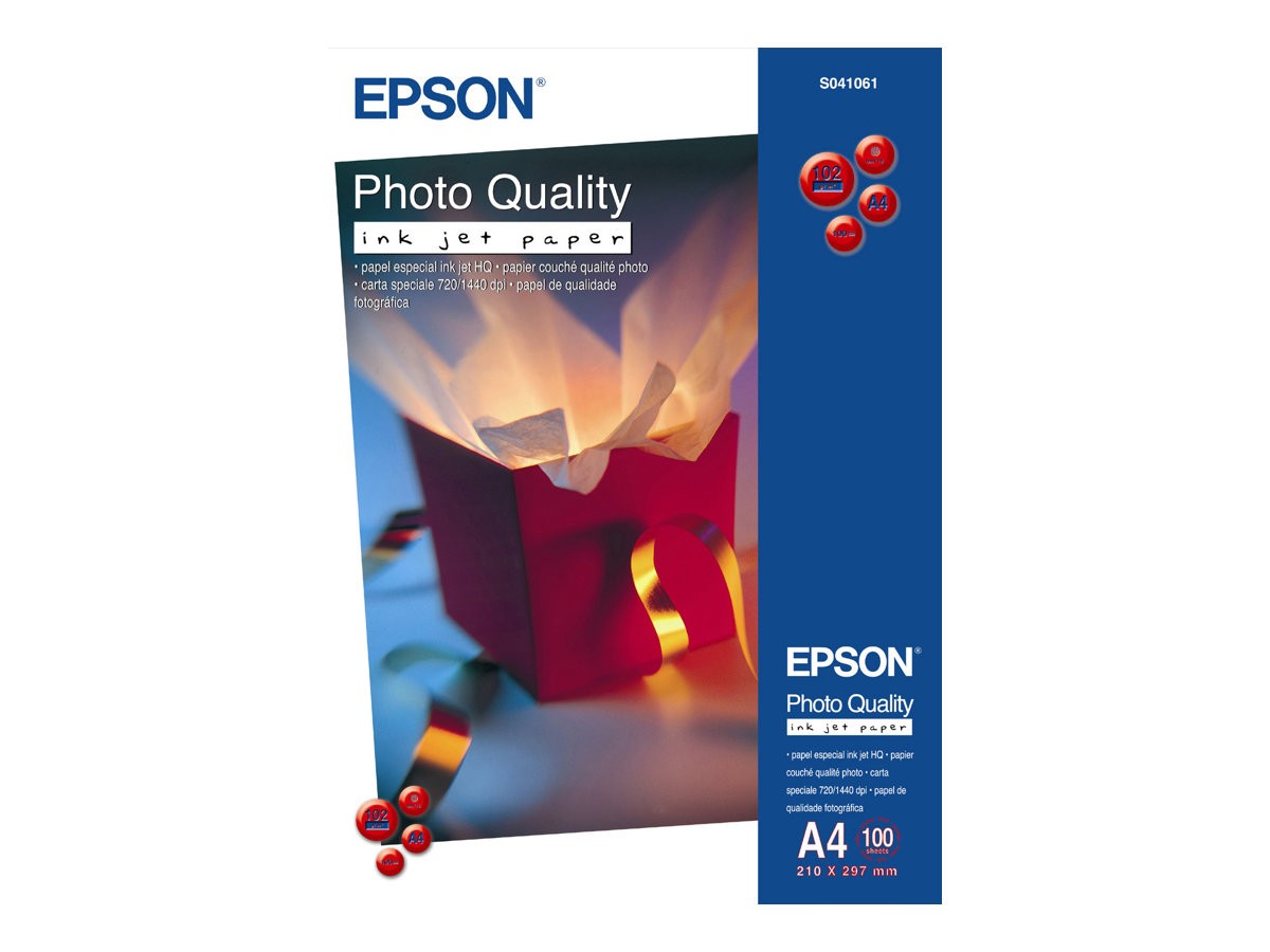 Epson Photo Quality Inkjet Paper A 3+, 100 Sheets, 105g S C13S041069