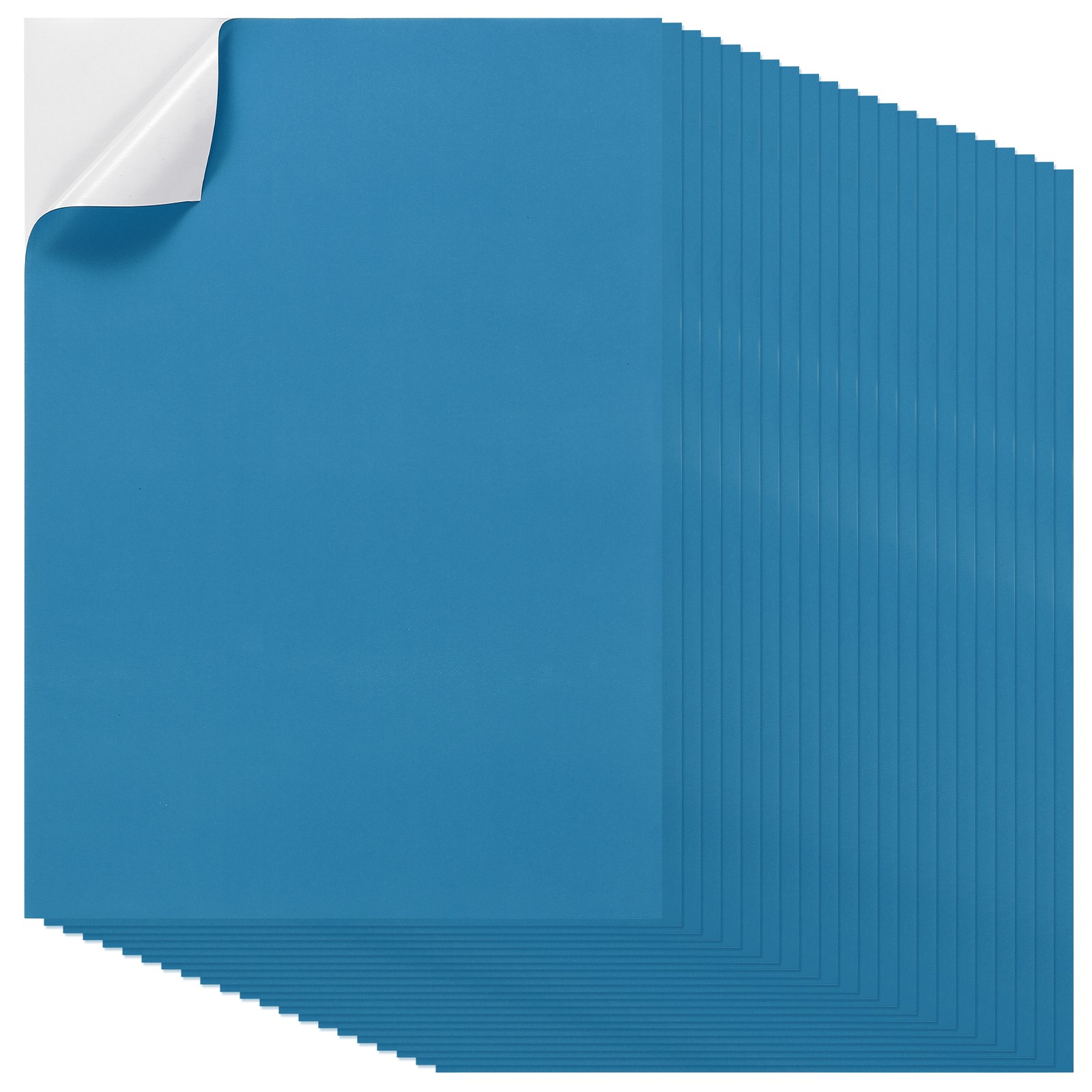 40Pcs Full Sheet Label Sticker Paper, A4 Shipping Labels, Blue