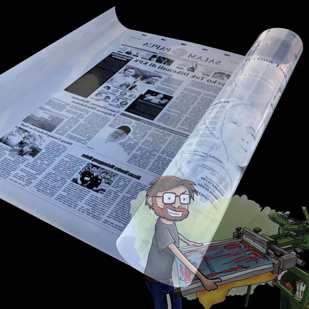 17″x100ft，Waterproof Inkjet Milky Transparency Film for Silk Screen Printing
