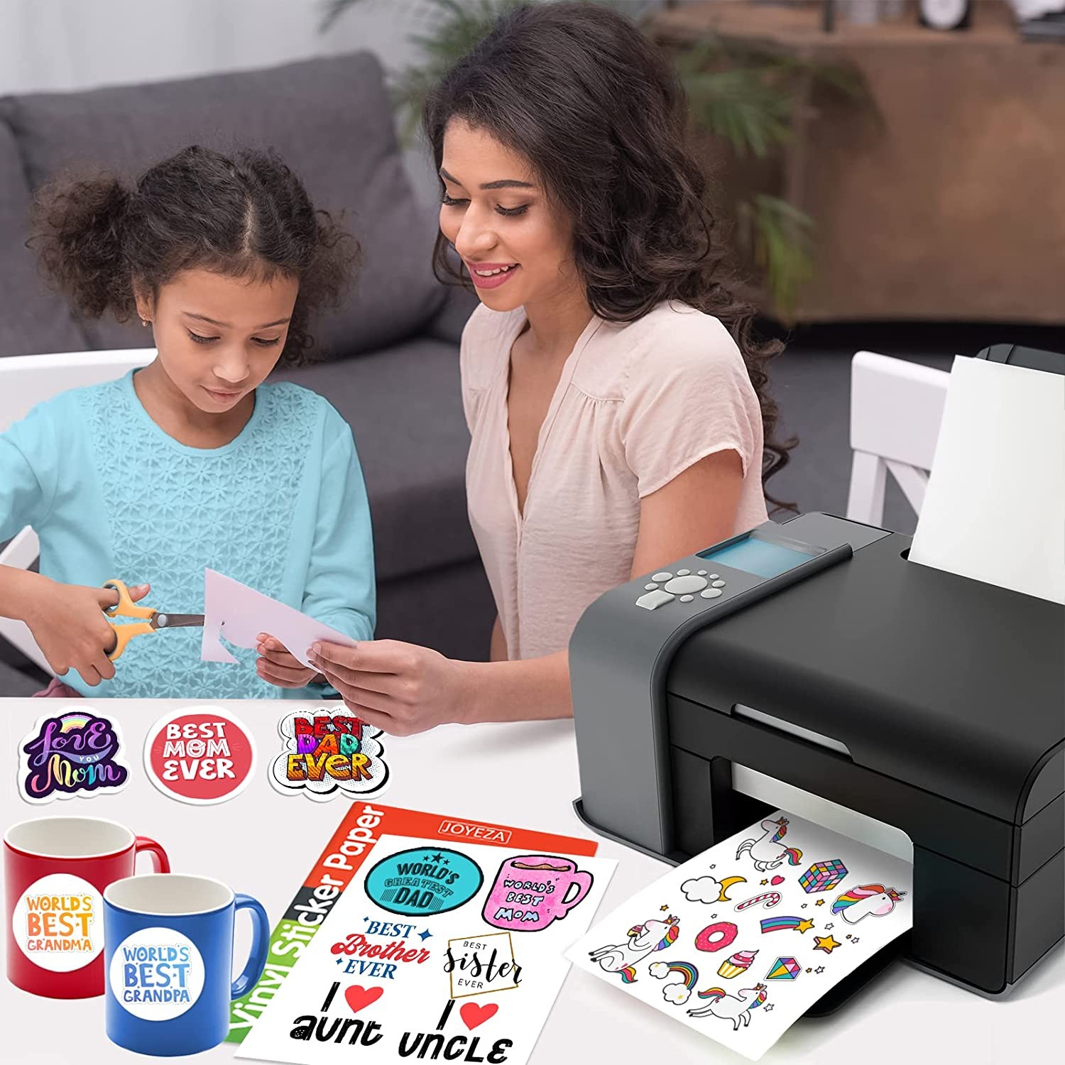 A4 Printable Vinyl Sticker Paper Self Adhesive Custom Label Inkjet Laser 8.5×11