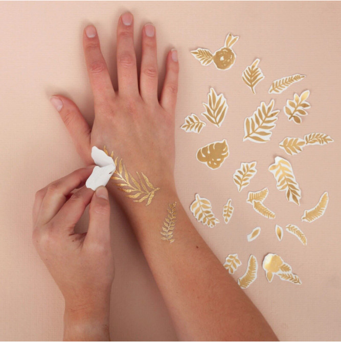 INKJET Temporary Tattoo Tatoo GOLD Transfer Decal Paper 8.5×11” 100Sh Made In US