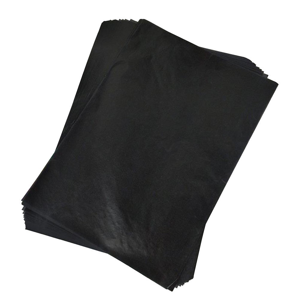 75Pcs Carbon Transfer Paper Black Reusable Durable Tracing Paper for Writing
