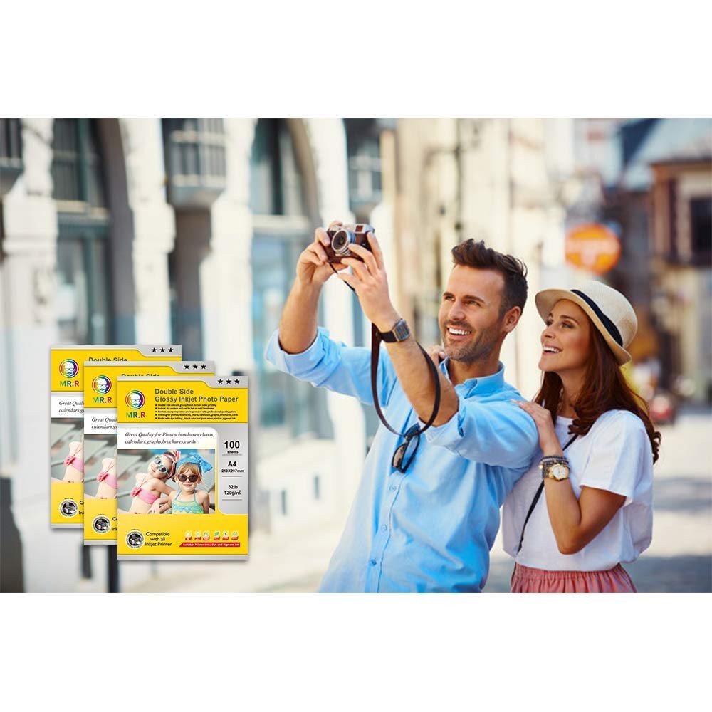 250gsm/sqm A4 Double Sided Matt Printable 100 Sheets Photo Paper Double Matt P…