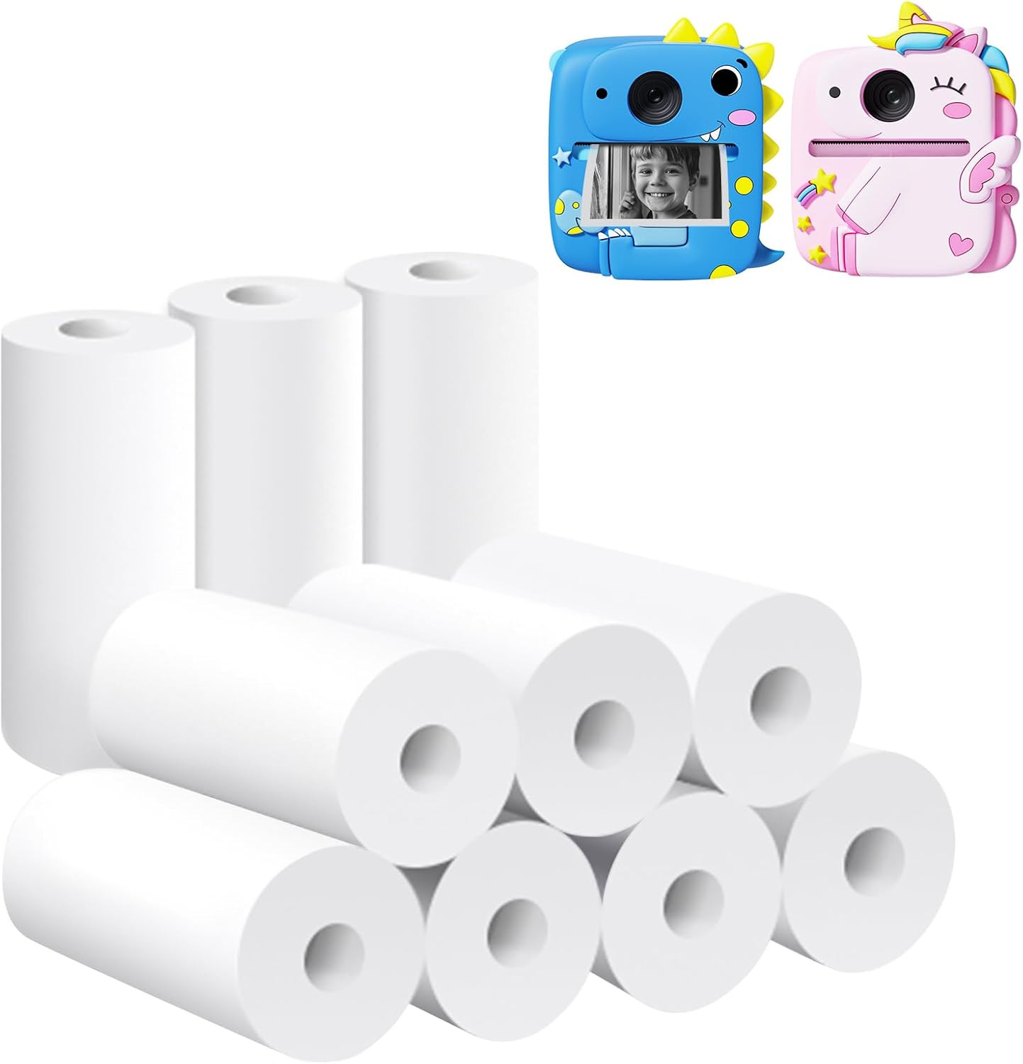 Kids Instant Camera Printing Paper, Printing Camera Refill Thermal Paper 10 Roll