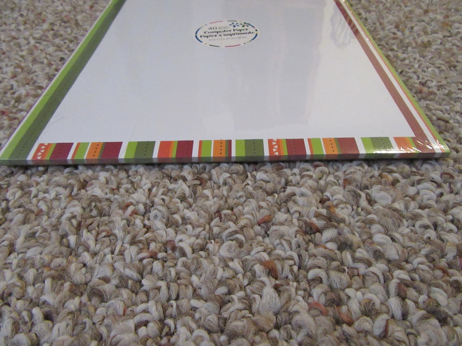 Greenbrier Writing/Computer Paper 40 Sheets 8.5″ x 11″ Fall Colors