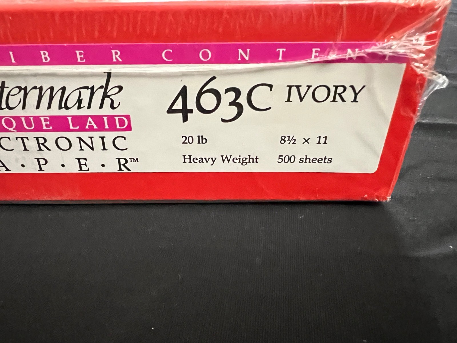 Southworth Paper 8.5×11 Watermark 463C Ivory Cotton Heavyweight 20lb 500 Sheets