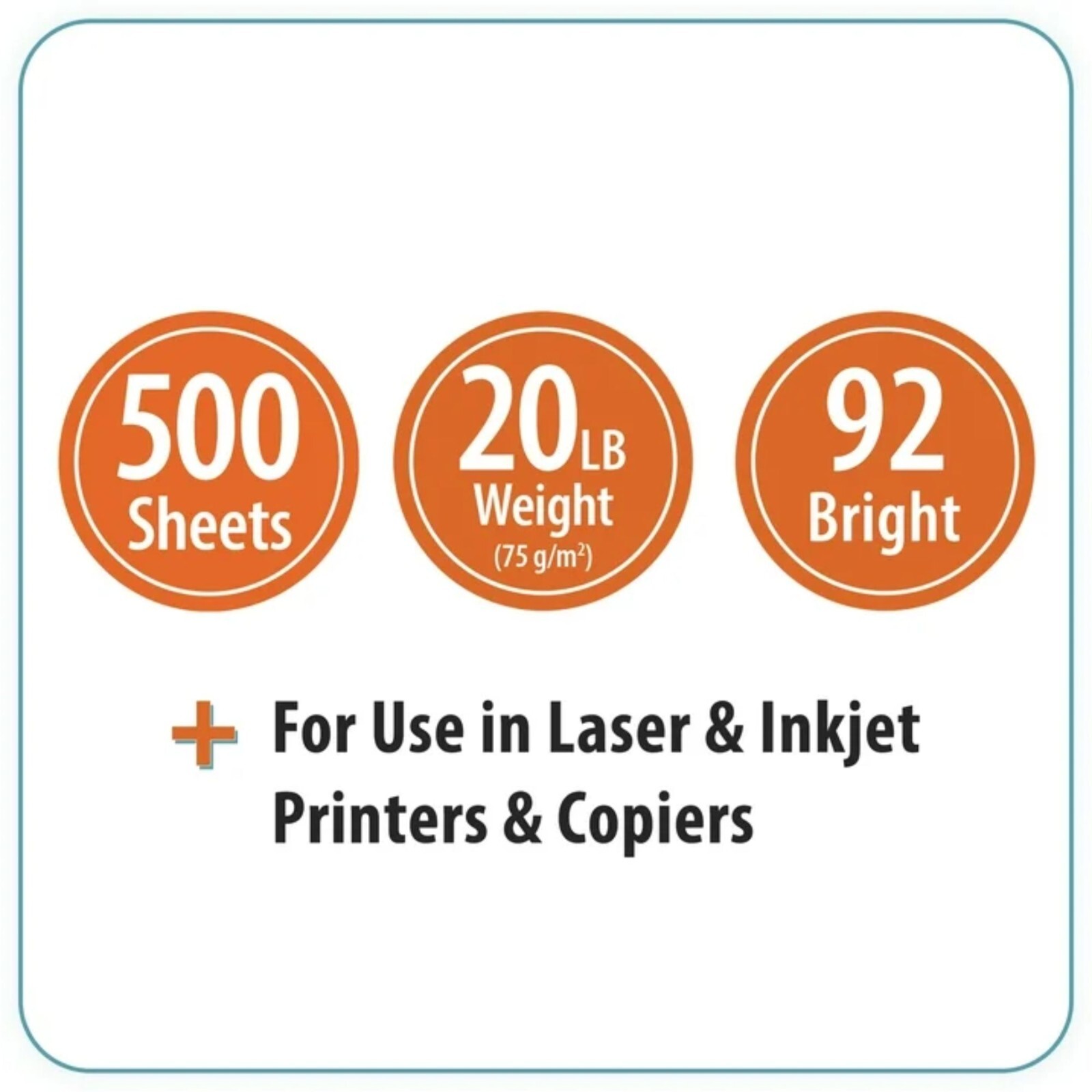 Pen+Gear Copy Paper 8.5×11 Copy Paper White Mega Ream Paper 92 Bright, 500 Sheet