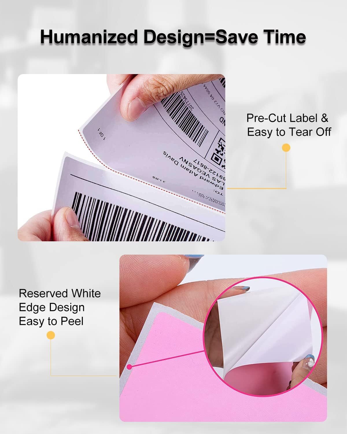 250PCS 4″ x 6″ Direct Thermal Shipping Address Sticker Label for Phomemo D450BT