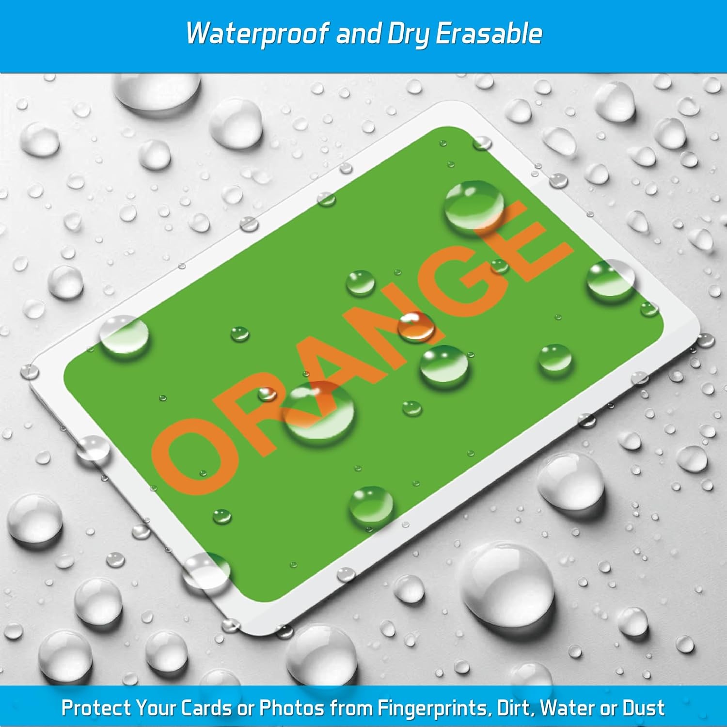 Self-Sealing Laminating Pouches, 2.6″ x 3.9″ for Business Cards and Bridge Size